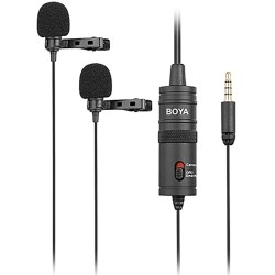 BOYA BY-M1DM Dual Lavalier Universal Microphone BOYA BY-M1DM Dual Lavalier Universal Microphone